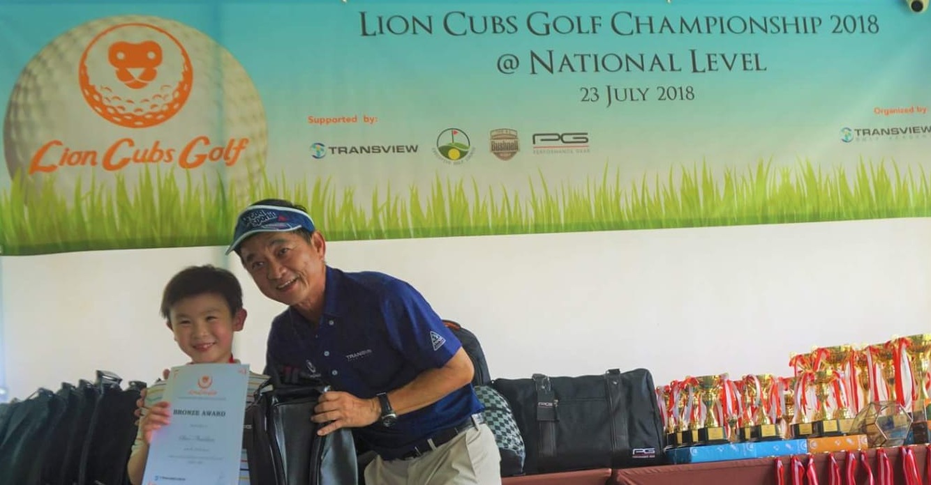 Coach Peter & Student @ Lion Cubs Golf Championships